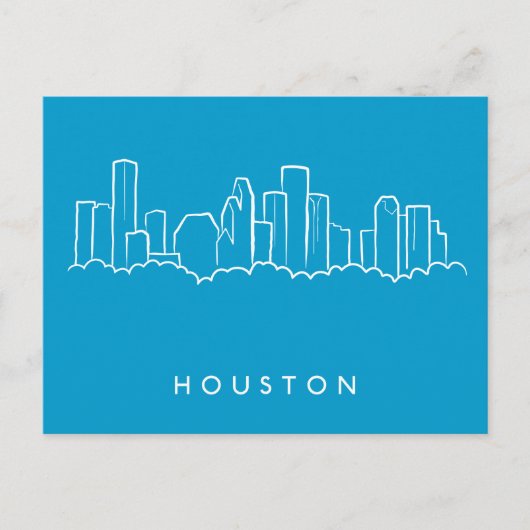 Houston Skyline Postkarte (Vorderseite)