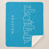 Houston-Skyline Sherpadecke (Vorderseite)