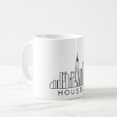 Houston Skyline - Stadtbild Kaffeetasse (Vorderseite Links)