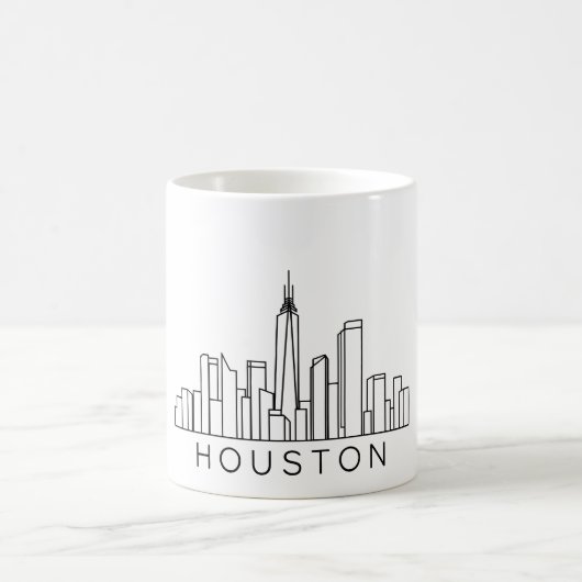 Houston Skyline - Stadtbild Kaffeetasse (Mittel)