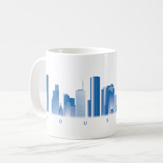 Houston Skyline Tasse (Vorderseite Links)