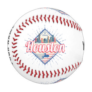 Houston Skyline Texas United Staaten Vintag USA Baseball