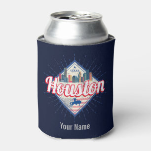 Houston Skyline Texas United Staaten Vintag USA Dosenkühler