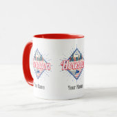 Houston Skyline Texas United Staaten Vintag USA Tasse (Vorderseite Links)