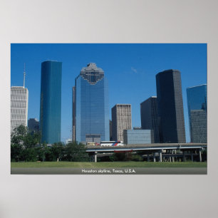 Houston-Skyline, Texas, USA Poster