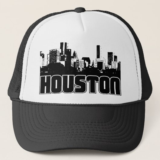 Houston-Skyline Truckerkappe (Vorderseite)