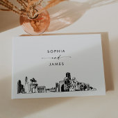 Houston Skyline Wedding Guest Book Gästebuch