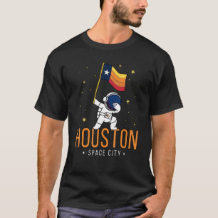 Houston Space City Astronaut Dabbing Texas T-Shirt