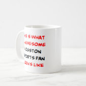 Houston-Sportfans, phantastisch Kaffeetasse (Vorderseite Links)