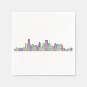 Houston-Stadt-Skyline Serviette