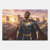 HOUSTON - SUPERHERO GESCHENKPAPIER SET (Vorderseite 2)