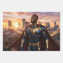 HOUSTON - SUPERHERO GESCHENKPAPIER SET