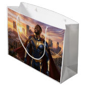 HOUSTON - SUPERHERO GROßE GESCHENKTÜTE (Rückseite Schrägansicht)