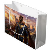 HOUSTON - SUPERHERO GROßE GESCHENKTÜTE (Vorderseite Schrägansicht)