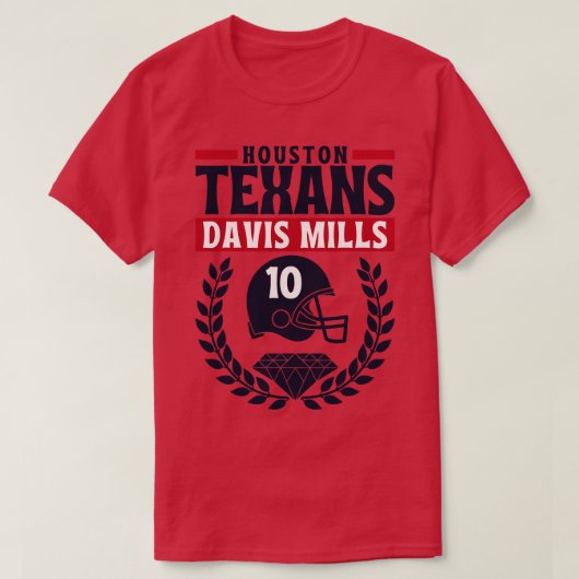 Houston Texans Davis Mills 10 Amerikaner T-Shirt (Design vorne)
