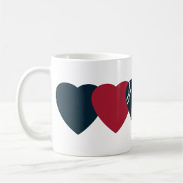 Houston Texans Football Heart Design Kaffeetasse