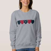 Houston Texans Heart Football Dark Sweatshirt (Vorderseite)