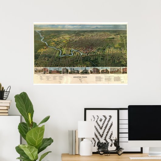 Houston, Texas ... 1891 Poster (Heimbüro)