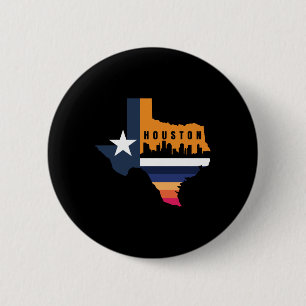 Houston Texas America Gift US-Aufkleber Button