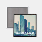 Houston Texas Architecture (Magnet) Magnet (Vorderseite/Rückseite)
