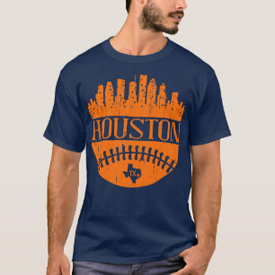 Houston Texas Baseball City Skyline City Retter T-Shirt
