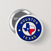 Houston Texas Button (Vorne & Hinten)