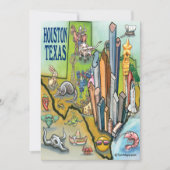 Houston Texas Card Karte (Vorderseite)