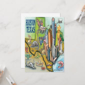 Houston Texas Card Karte (Vorderseite/Rückseite Beispiel)