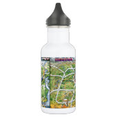 Houston Texas Cartoon Map Trinkflasche (Links)