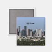 Houston, Texas City City Magnet (Vorderseite/Rückseite)
