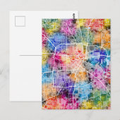 Houston Texas City Map Postkarte (Vorne/Hinten)
