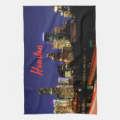 Houston Texas City Skyline Geschirrtuch (Vertikal)