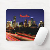 Houston Texas City Skyline Mousepad (Mit Mouse)