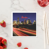 Houston Texas City Skyline Serviette (Beispiel)