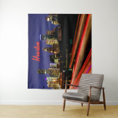Houston Texas City Skyline Wandteppich (Beispiel)
