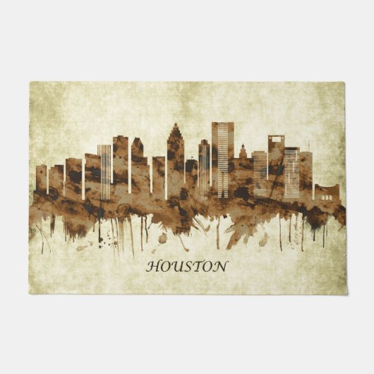 Houston Texas Cityscape Fußmatte (Vorderseite)