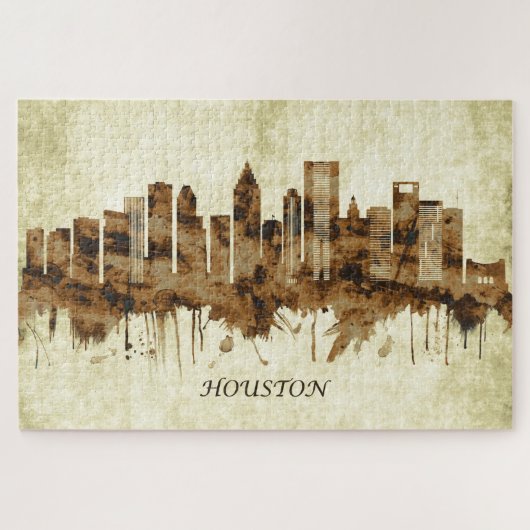 Houston Texas Cityscape Puzzle (Horizontal)