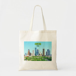 Houston Texas Downtown Vintage Tragetasche