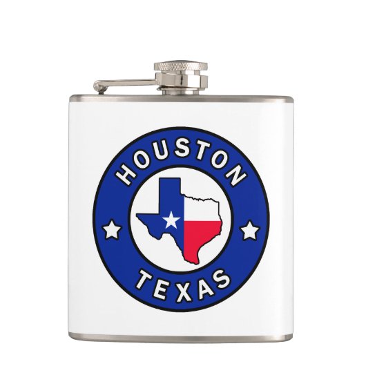 Houston Texas Flachmann (Vorderseite)