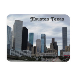 Houston Texas - Flexibles Foto Magnet