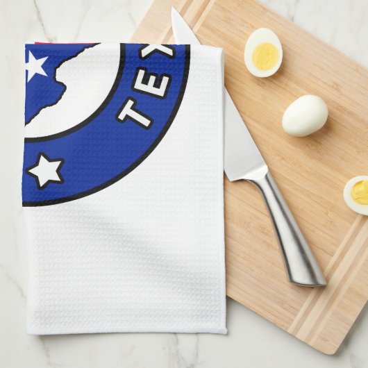 Houston Texas Geschirrtuch (Viertel Falte)