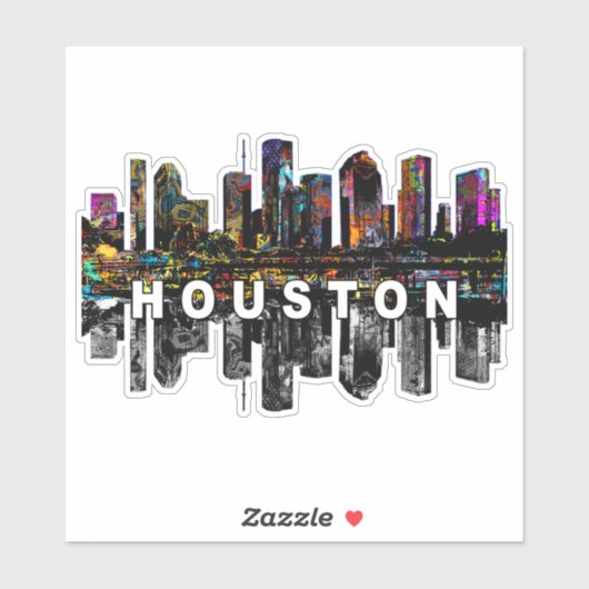 Houston, Texas, Graffiti-Sticker Aufkleber (Blatt)