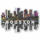 Houston, Texas, Graffiti-Sticker Aufkleber (Vorderseite)