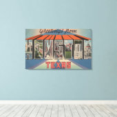 Houston, Texas - Große Briefszenen 3 Leinwanddruck (Insitu (Holzboden))