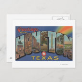 Houston, Texas - Große Briefszenen 3 Postkarte (Vorne/Hinten)