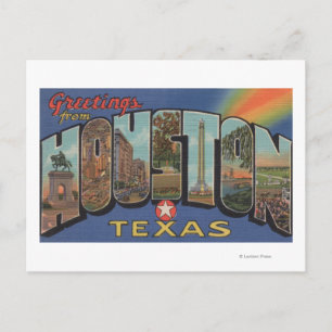 Houston, Texas - Große Briefszenen 3 Postkarte