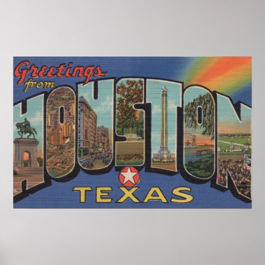 Houston, Texas - Große Briefszenen Poster (Vorne)