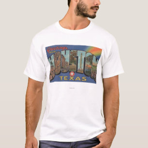 Houston, Texas - große Buchstabe-Szenen 3 T-Shirt