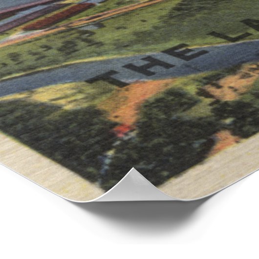 Houston, Texas - Große Buchstabenszenen 2 Poster (Ecke)