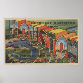 Houston, Texas - Große Buchstabenszenen 2 Poster (Vorne)